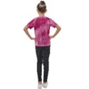 Blush Pink Geometric Pattern Kids  Mesh Piece Tee View2