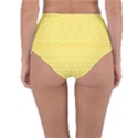 Boho Saffron Yellow Color Reversible High-Waist Bikini Bottoms View4