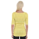 Boho Saffron Yellow Color Wide Neckline Tee View2