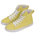 Boho Saffron Yellow Color Men s Hi-Top Skate Sneakers View2