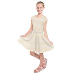 Boho Lemon Chiffon Pattern Kids  Short Sleeve Dress by SpinnyChairDesigns