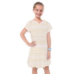 Boho Lemon Chiffon Pattern Kids  Drop Waist Dress by SpinnyChairDesigns