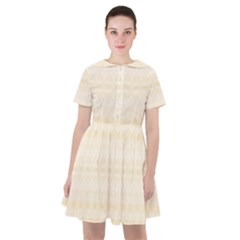 Boho Lemon Chiffon Pattern Sailor Dress by SpinnyChairDesigns