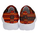 Boho Orange Tribal Pattern Kids  Velcro No Lace Shoes View4