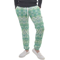 Boho Biscay Green Pattern Men s Jogger Sweatpants by SpinnyChairDesigns