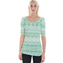 Boho Biscay Green Pattern Wide Neckline Tee View1