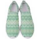 Boho Biscay Green Pattern Men s Slip On Sneakers View1