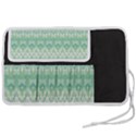 Boho Biscay Green Pattern Pen Storage Case (L) View2