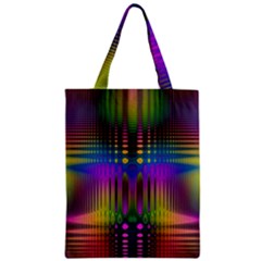 Abstract Psychedelic Pattern Zipper Classic Tote Bag by SpinnyChairDesigns