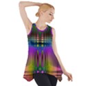 Abstract Psychedelic Pattern Side Drop Tank Tunic View1