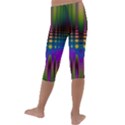 Abstract Psychedelic Pattern Kids  Lightweight Velour Capri Leggings  View4