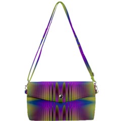 Abstract Psychedelic Pattern Removable Strap Clutch Bag by SpinnyChairDesigns