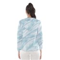 Light Blue Feathered Texture Women s Hooded Windbreaker View2