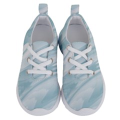 Light Blue Feathered Texture Running Shoes by SpinnyChairDesigns