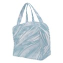 Light Blue Feathered Texture Boxy Hand Bag View2