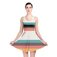 Classic Retro Stripes Reversible Skater Dress by tmsartbazaar