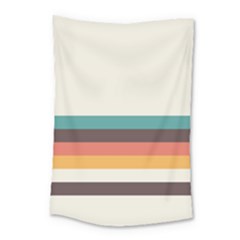 Classic Retro Stripes Small Tapestry by tmsartbazaar