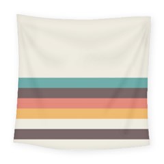 Classic Retro Stripes Square Tapestry (large) by tmsartbazaar