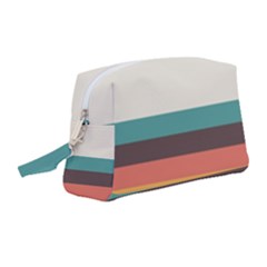 Classic Retro Stripes Wristlet Pouch Bag (medium) by tmsartbazaar