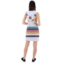 Classic Retro Stripes Racer Back Hoodie Dress View2