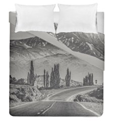 Deserted Landscape Highway, San Juan Province, Argentina Duvet Cover Double Side (queen Size)