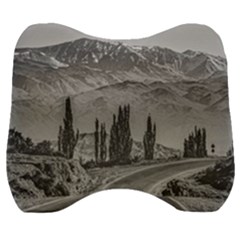 Deserted Landscape Highway, San Juan Province, Argentina Velour Head Support Cushion by dflcprintsclothing