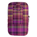 Magenta Gold Madras Plaid Waist Pouch (Large) View2