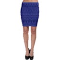 Boho Navy Blue  Bodycon Skirt View1