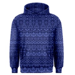 Boho Navy Blue  Men s Core Hoodie by SpinnyChairDesigns