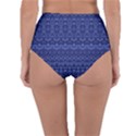 Boho Navy Blue  Reversible High-Waist Bikini Bottoms View2