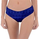 Boho Navy Blue  Reversible Classic Bikini Bottoms View1