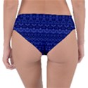 Boho Navy Blue  Reversible Classic Bikini Bottoms View2