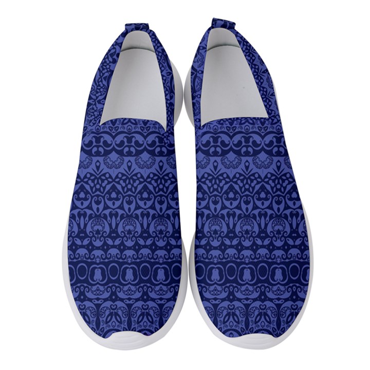 Boho Navy Blue  Women s Slip On Sneakers