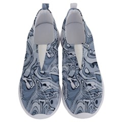 Faded Blue Abstract Art No Lace Lightweight Shoes by SpinnyChairDesigns