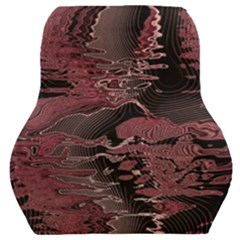 Red Black Abstract Art Car Seat Back Cushion  by SpinnyChairDesigns