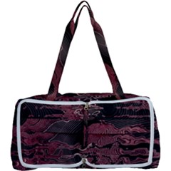 Red Black Abstract Art Multi Function Bag by SpinnyChairDesigns