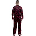 Red and Black Butterflies Men s Long Sleeve Satin Pyjamas Set View2