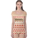 Boho Red Gold Boyleg Leotard  View1