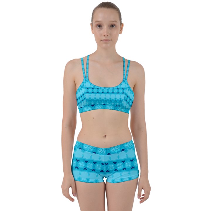 Boho Aqua Blue Perfect Fit Gym Set