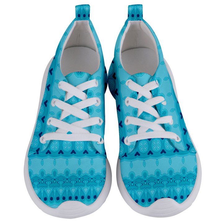 Boho Aqua Blue Women s Lightweight Sports Shoes