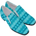 Boho Aqua Blue Women Slip On Heel Loafers View3