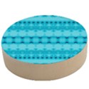 Boho Aqua Blue Wooden Bottle Opener (Round) View1