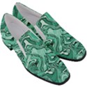 Biscay Green Swirls Women Slip On Heel Loafers View3