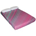 Turquoise and Pink Striped Fitted Sheet (Queen Size) View2