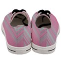 Turquoise and Pink Striped Men s Low Top Canvas Sneakers View4