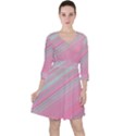 Turquoise and Pink Striped Ruffle Dress View1