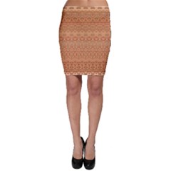 Boho Fancy Peach  Bodycon Skirt by SpinnyChairDesigns