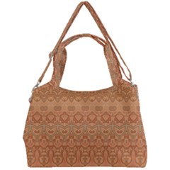 Boho Fancy Peach  Double Compartment Shoulder Bag by SpinnyChairDesigns