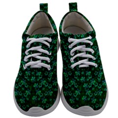 Leaf Forest And Blue Flowers In Peace Mens Athletic Shoes by pepitasart