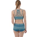 Boho Blue Teal Striped Perfect Fit Gym Set View2